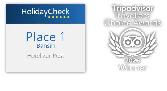 Awards HolidayCheck Award 2026 No. 1 in Bansin and Tripadvisor Travellers' Choice Awards Winner 2026